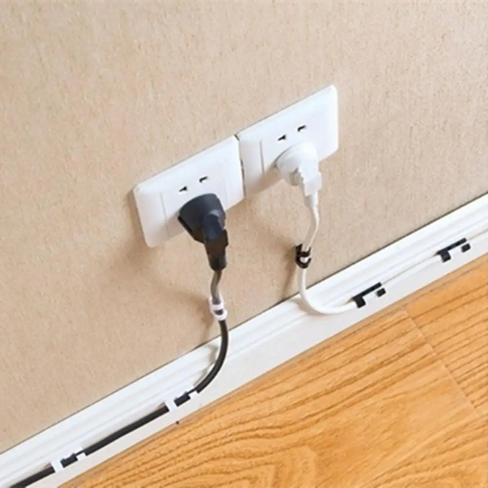 

20 шт., самоклеящиеся зажимы для кабелей