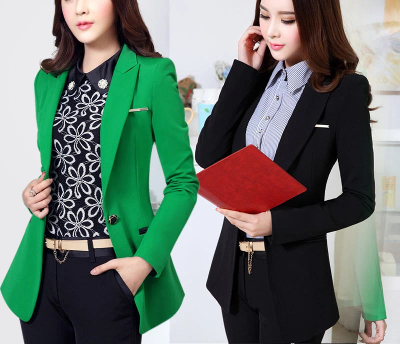 

New Design Blazer Female Autumn Slim Women Blazer And Jacket Mid Long OL Style Vest Femme Blazer Plus Size 6XL LX94