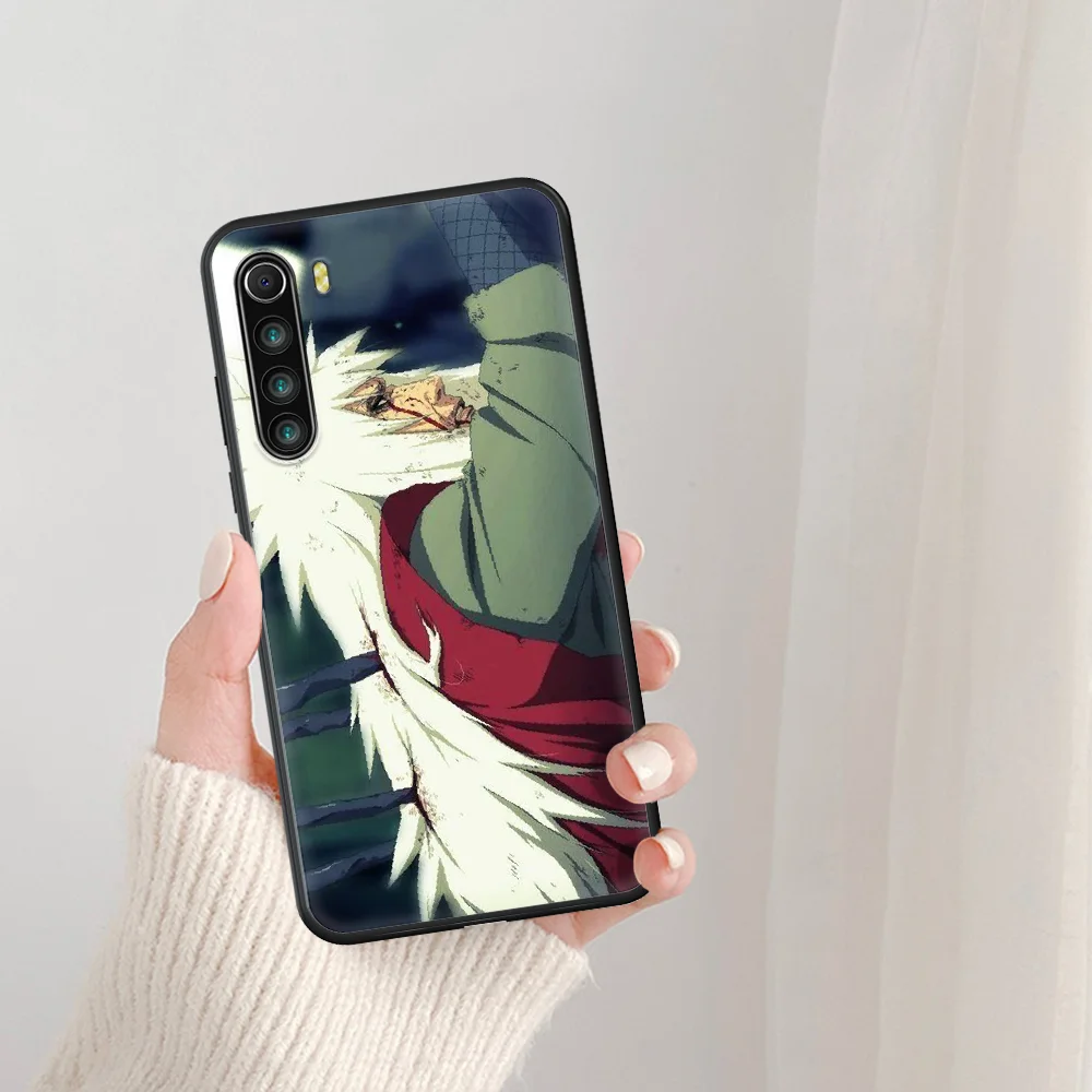 

Naruto Jiraiya Phone Case For Xiaomi Redmi Note 7 8 8T 9 9S 4X 7 7A 9A K30 Pro Ultra black Etui Tpu Coque Silicone Shell 3D Back