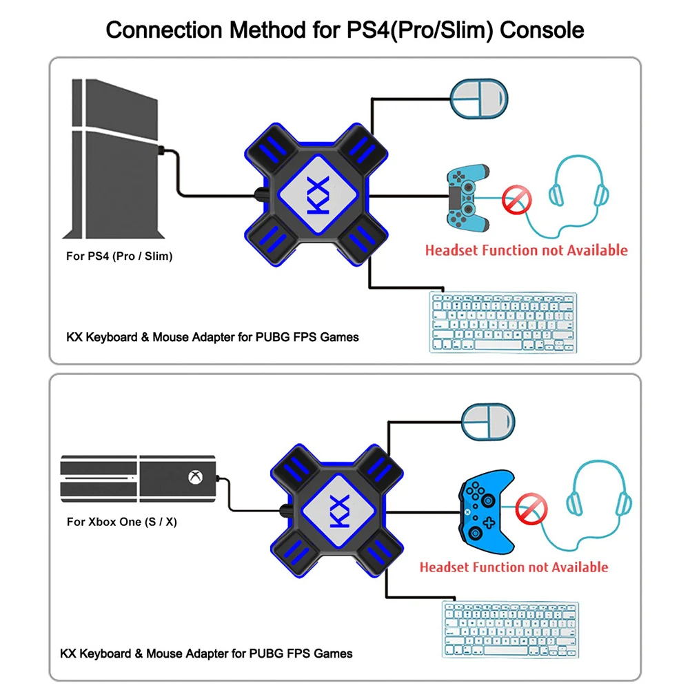 KX USB игровой контроллер конвертер клавиатуры переходник для мыши
