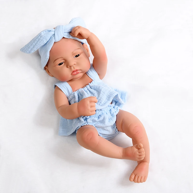 

40cm Full Silicone Rebirth Bebe Waterproof Soft Realistic Childhood Toy Children Birthday Gift Playmate Girl Boy Conecas