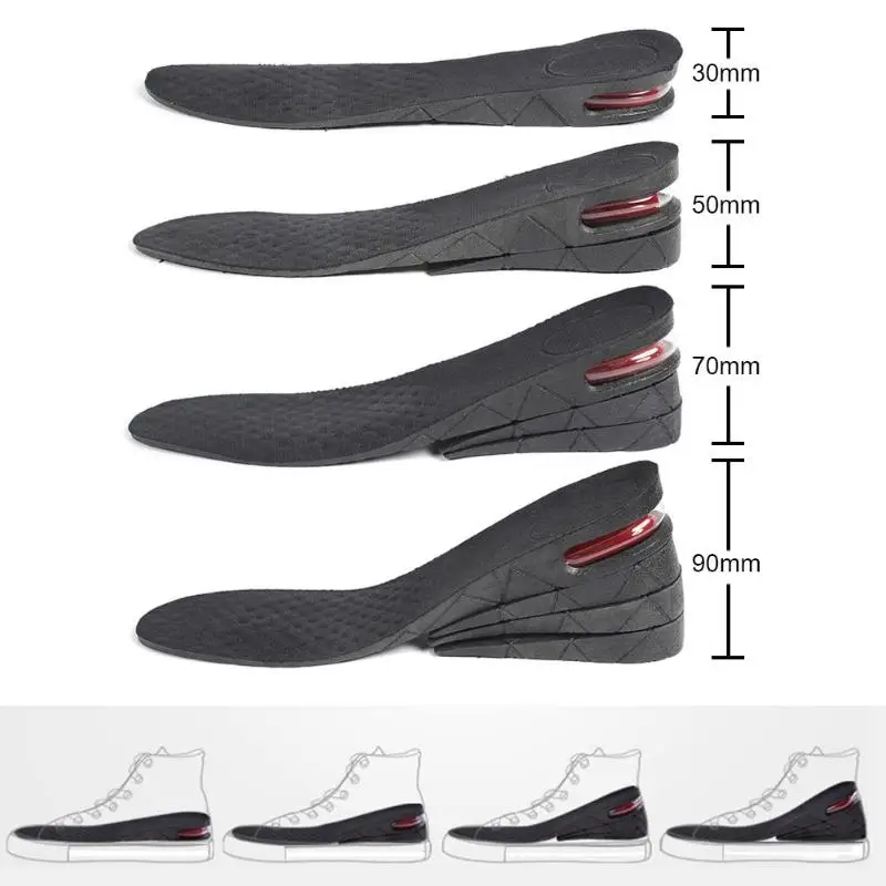 Стельки унисекс увеличивающие рост 3 9 см стельки регулируемая вставка для обуви