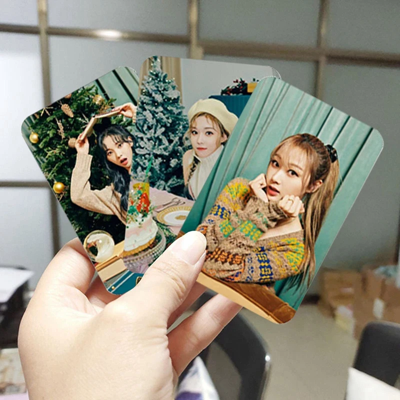 10 шт./компл. Kpop AESPA наклейка на фотокарту зимняя Наклейка На Кредитную Карту