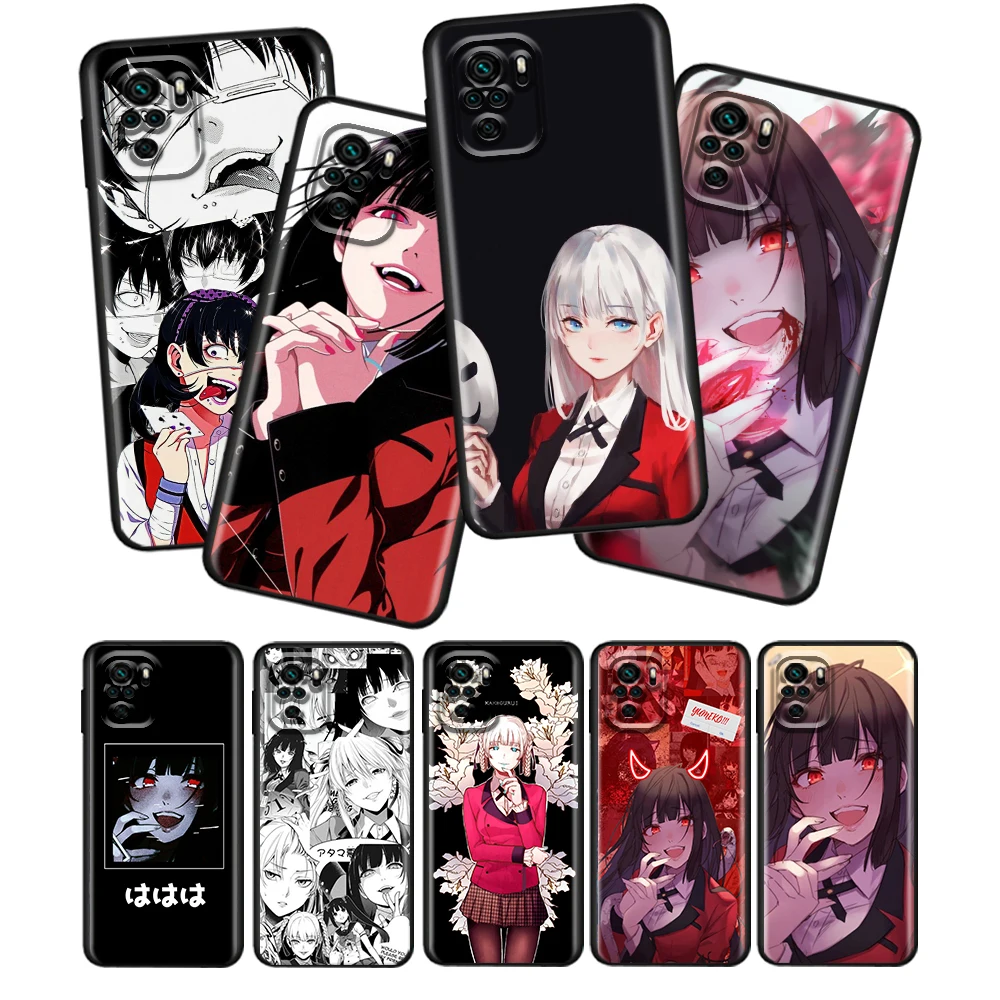 

Anime kakegurui yumeko For Xiaomi Redmi Note 10 9 Pro Max 10T 9T 9S 10 9 8 7 6 5 Pro 4X Silicone Soft Black Phone Case