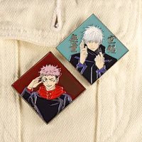 japan anime jujutsu kaisen metal bedge bags gojo satoru yuji itadori cosplay props badge button brooch pin accessories souvenir