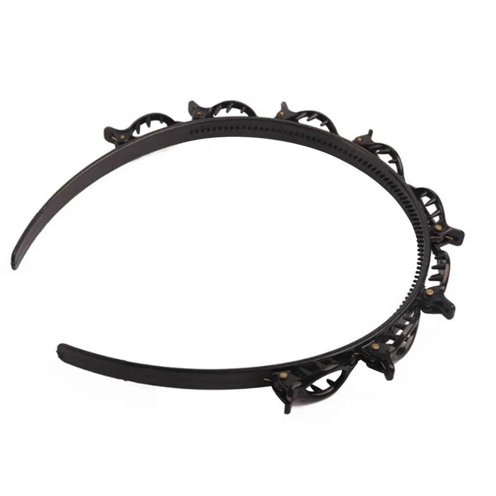 

Comfortable Lightweight Korean Fixed Bangs Clip Double-layer Hair Tie Headband