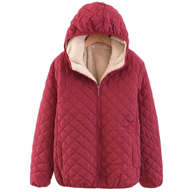 

Женское однотонное пальто с капюшоном, куртка большого размера с длинным рукавом, осенне-зимний ретро Топ, Повседневная теплая верхняя одеж...