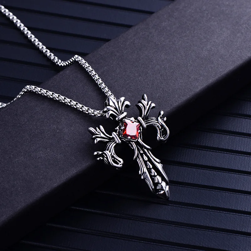 

Necklace Jewelry Cubic Zircon Double Dragon Pendant Snake Chain Male/Female Hyun-Cool Design Hiphop Style Necklace Unisex Gift