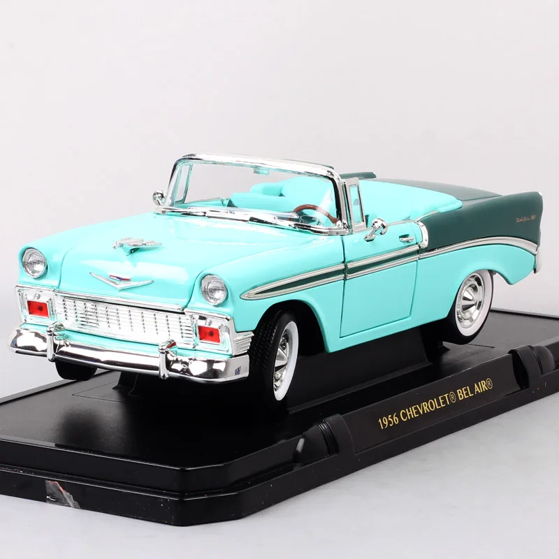 

1/18 большой Винтаж 1956 CHEVROLET Chevy BEL AIR Хардтоп мышцы, литье под давлением, авто миниатюры масштабная модель автомобиля игрушка хобби, одежда для ...