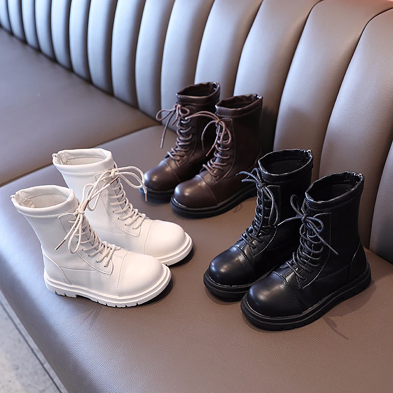 

CNFSNJ brand Kids Ankle Martin Boots new autumn Winter Children Girls Boys Soft Fashion Casual Retro Shoes 26-36