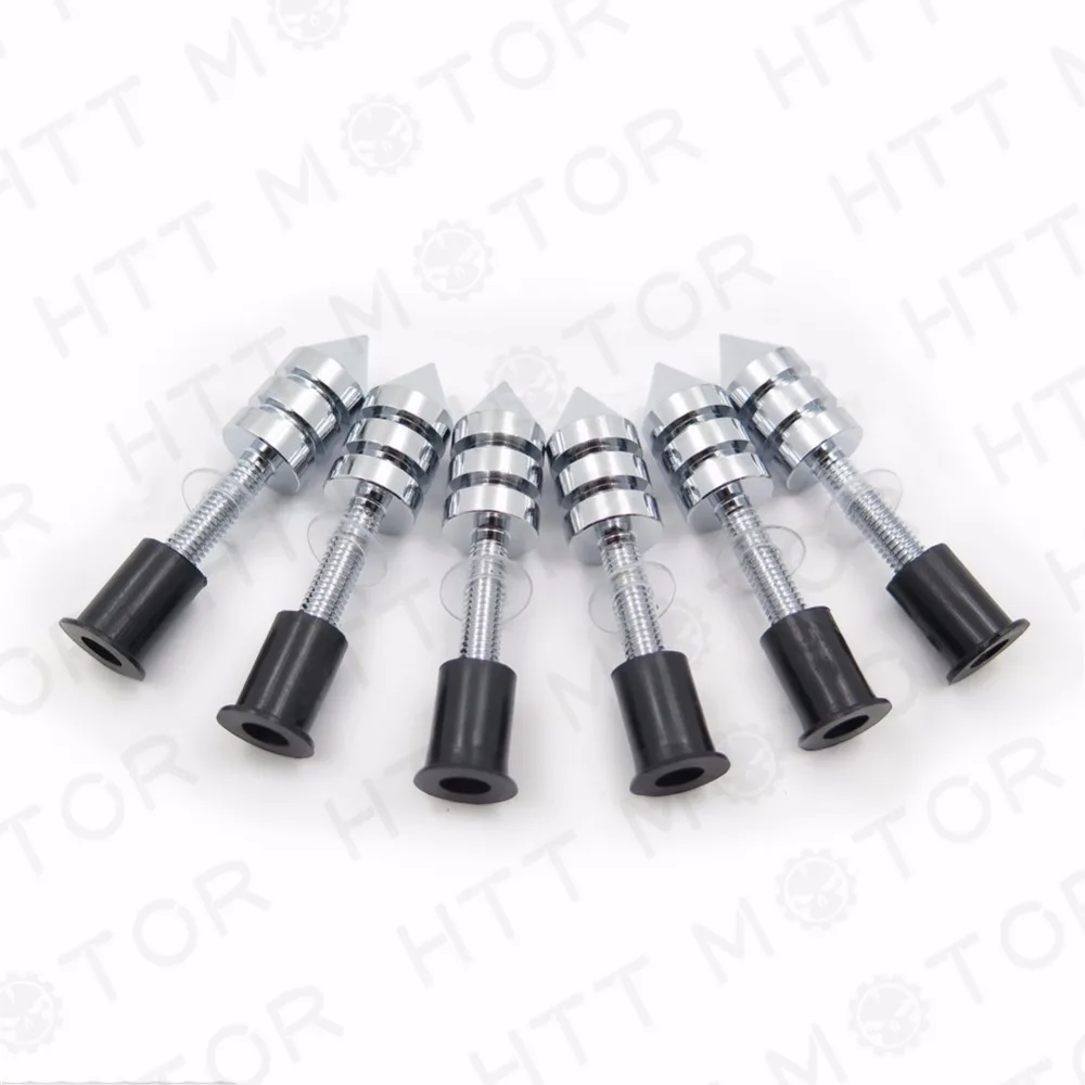 Запчасти для мотоциклов комплект хромированных болтов с шипами лобового стекла