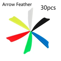 5cm 1 5cm 30pcs archery vane universal shield feather arrow fletching wing for archery hunting target bows diy tool