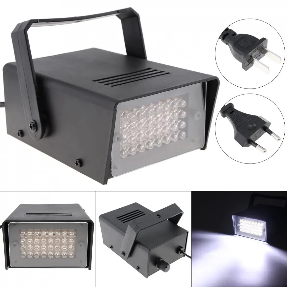 

32 LEDs Mini Strobe Light Voice Control Stage Effect Light for Small Party / Bar / Family Gathering / KTV DJ Light