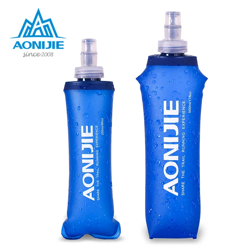 

Складная бутылка для воды AONIJIE из ТПУ, без бисфенола А, Спортивная Питьевая одежда для активного отдыха, походов, бега, бега, 500 мл