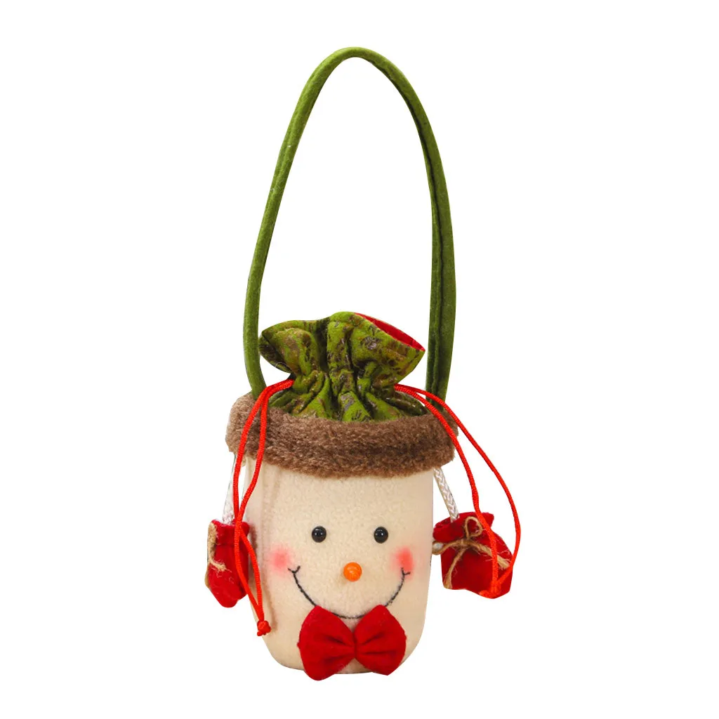 1 шт. Рождественская Подарочная сумка для хранения с завязкой игрушечная конфета