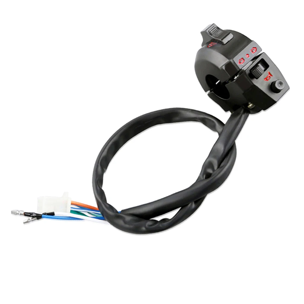 

Black,Handlebar Switch Block Lever Headlight Indicator Horn For CG125