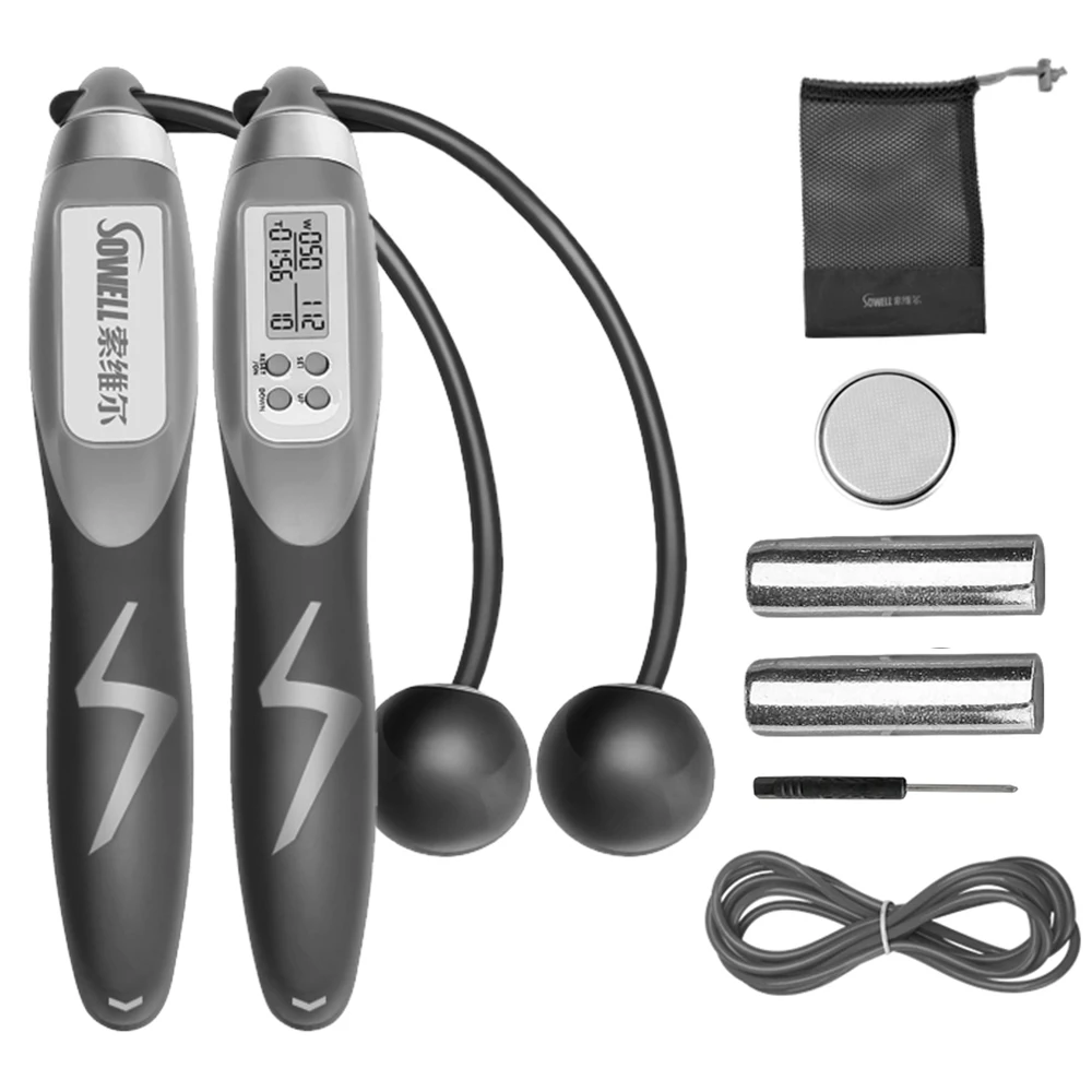 

Skipping Rope with Smart Counter Children Adults Jumping Rope Weighted Speed Rope for Training Fitness Boxing Slimming