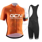 GCN комплект из Джерси с коротким рукавом, профессиональная командная велосипедная одежда, Джерси, нагрудник, шорты, дышащая детская одежда для велоспорта, MTB ropa Ciclismo