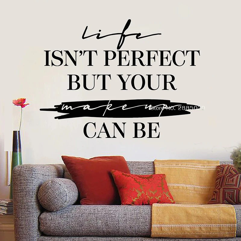 Виниловые Стикеры для салона красоты с вдохновляющими цитатами настенные