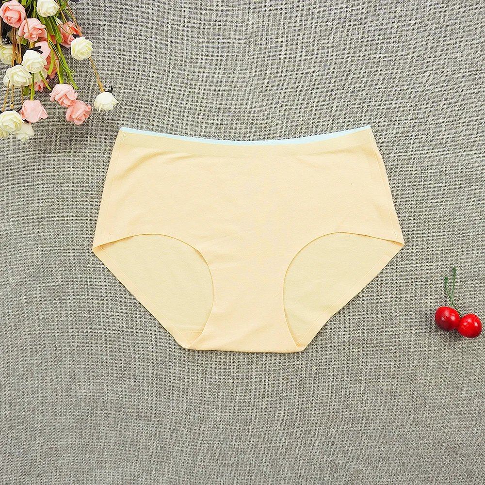 

Sexy Lingerie for Women Panties Cotton Underwear Women Mid-Rise Patchwork Color Briefs for Ladies Satin Panties Seamless Panty