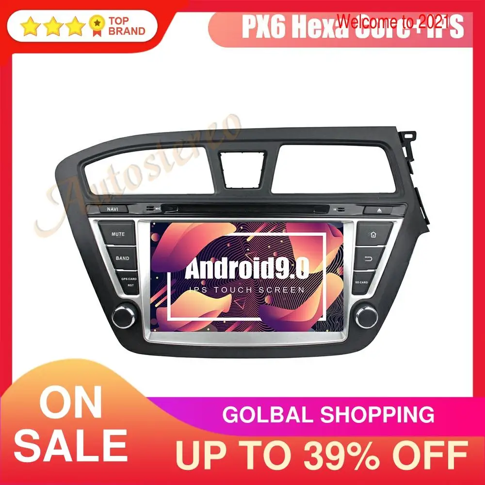 

Автостерео Android 9,0 Автомобильный CD DVD-плеер GPS-навигация для HYUNDAI I20 2014-2019 Автомобильный мультимедийный плеер рекордер радио головное устройс...