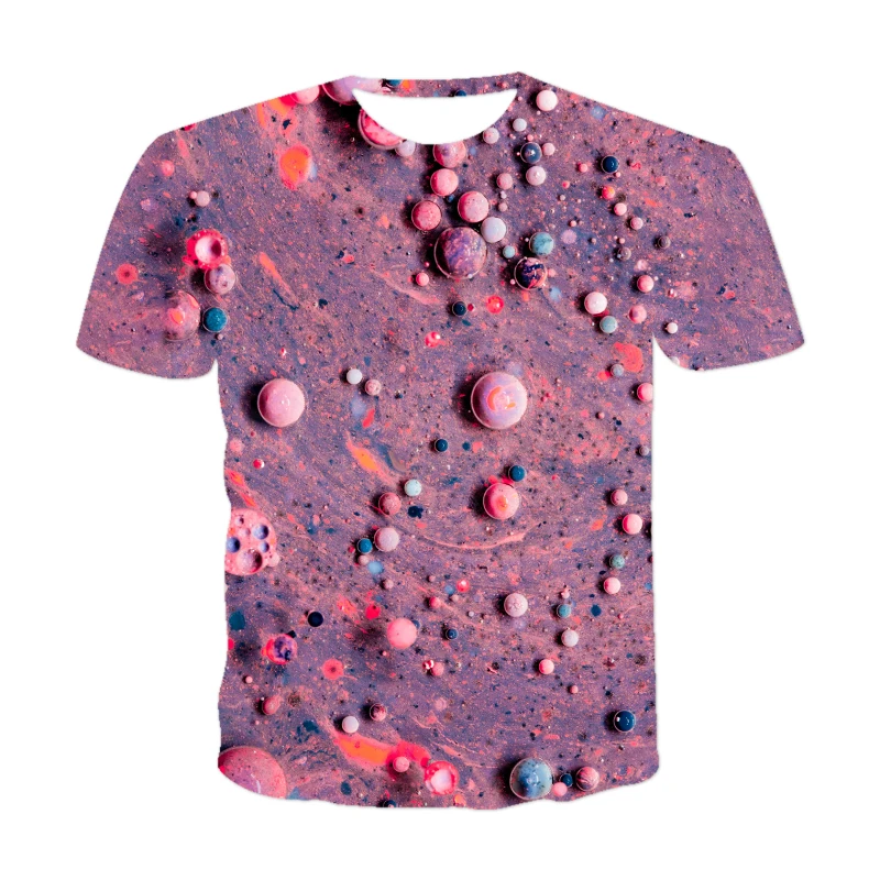 

2021 Latest Men's 3d Printed T-shirt Abstract Texture Design Casual Fashion Summer Top