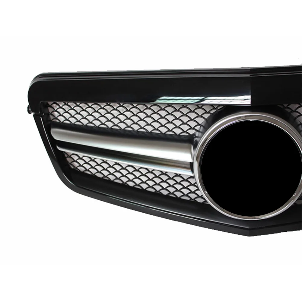 W212 глянцевая черная передняя решетка ABS верхняя решетка для Mercedes Benz E-Class S212 2010 2011 2012 2013 автомобильные аксессуары с эмблемой