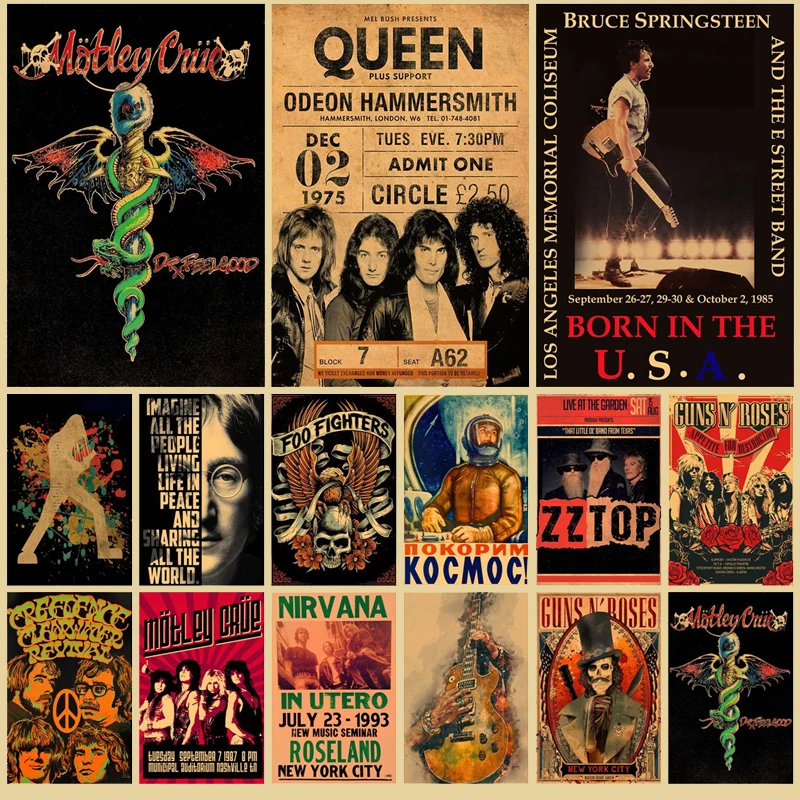 Винтажный настенный аниме постер рок-королевы фигурка эстетика для дома