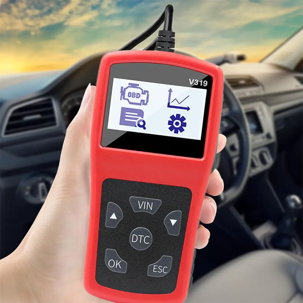 V319 OBDII диагностический инструмент несколько языков поддерживающий считыватель