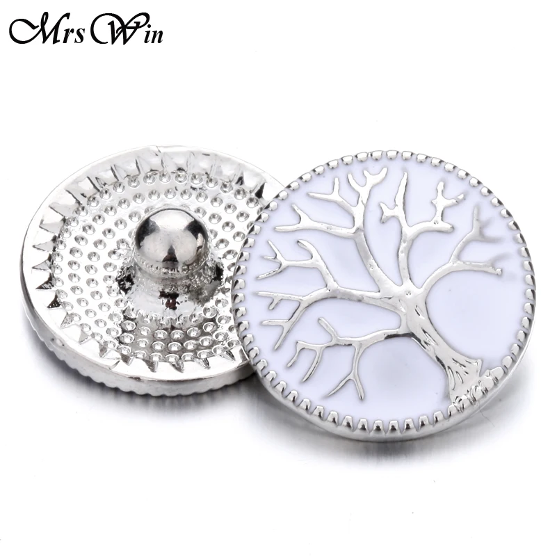 6 шт./лот новые застежки ювелирные изделия картина маслом дерево жизни 18 мм для