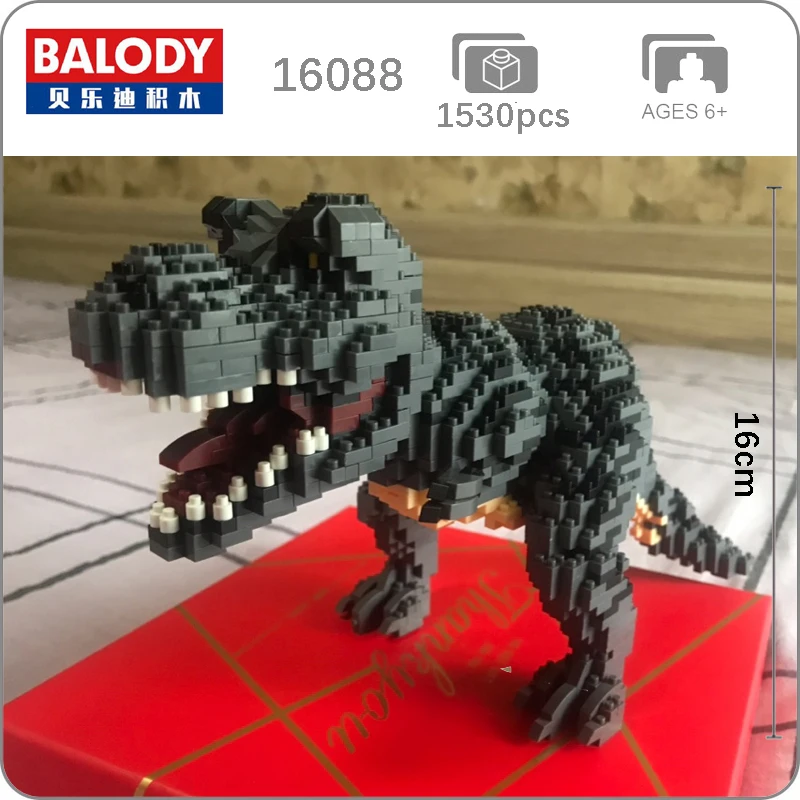 Balody 16088 тираннозавр рекс Монстр 3D модель DIY 1530 шт. алмазные мини строительные маленькие блоки игрушки для детей без коробки
