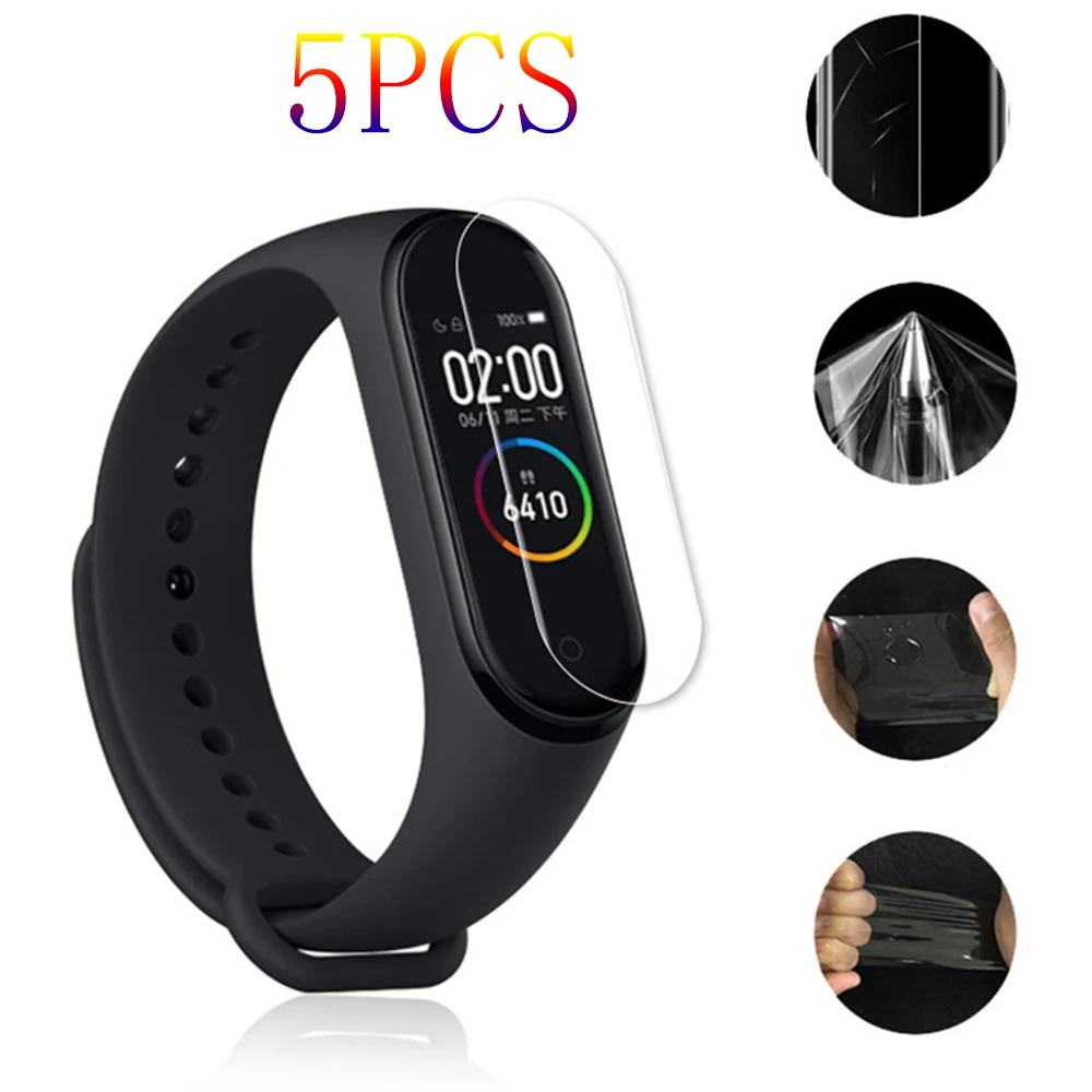 Защитная пленка для смарт браслета xiaomi mi band 4 часов не стекло|Смарт-аксессуары| |