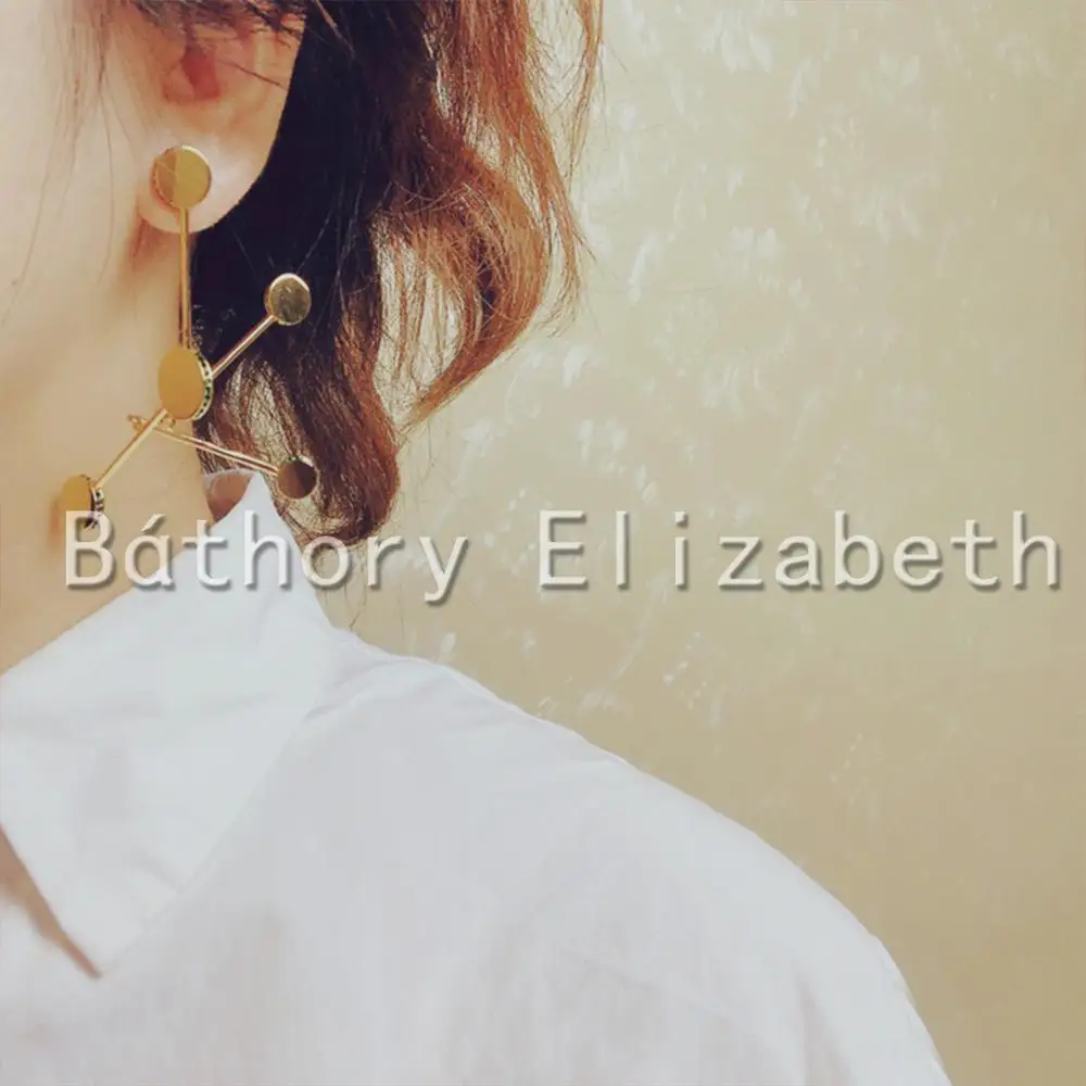 

Elizabety New Irregular Geometric Bifurcate Earring For Women Earring Punk Style Fashion Jewelry Statement Earring