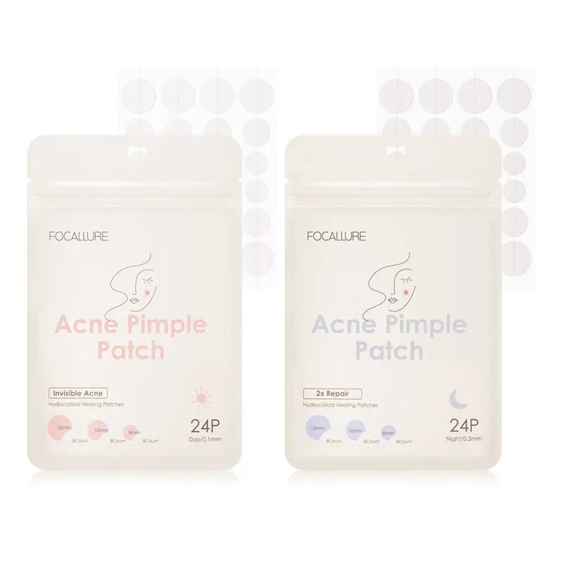 

FOCALLURE 24Pcs Acne Pimple Patch Invisible Acne Stickers Tea Tree Extract Blemish Treatment Acne Pimple Remover Tool Skin Care