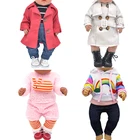 Кукольная одежда для 43 см игрушки, кукла новорожденная и американская кукла, куртка, Детский комбинезон с мультяшным рисунком