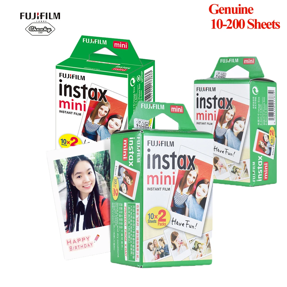 Картриджи для Fujifilm Instax Mini 8/9 10 200 картриджей белая мини фотобумага мгновенной
