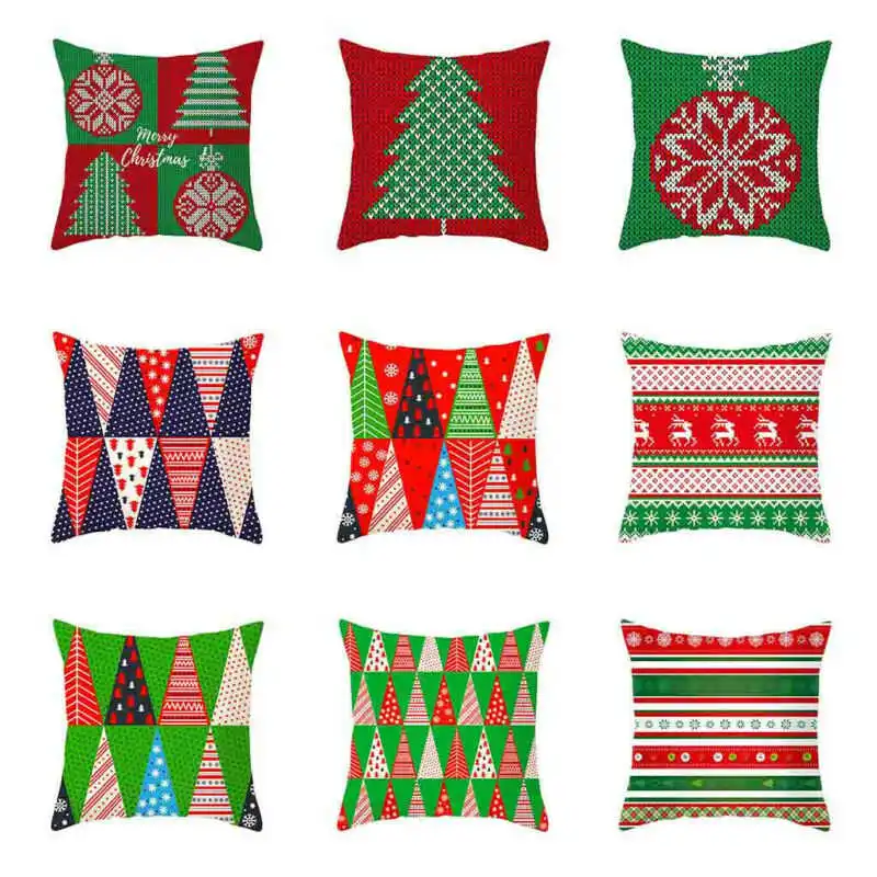 Чехол для подушки хлопковые чехлы на дома льняной декор диван UK Christmas|Наволочки| |
