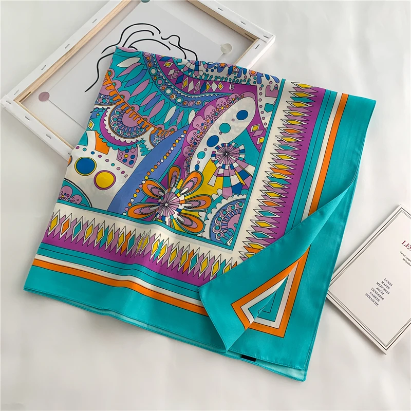 

Vrouwen Mode Vierkante Sjaal Wraps Foulard Bandana Pashmina Hijab Print Sjaals Hoofddoek Hoofdband Sjaals