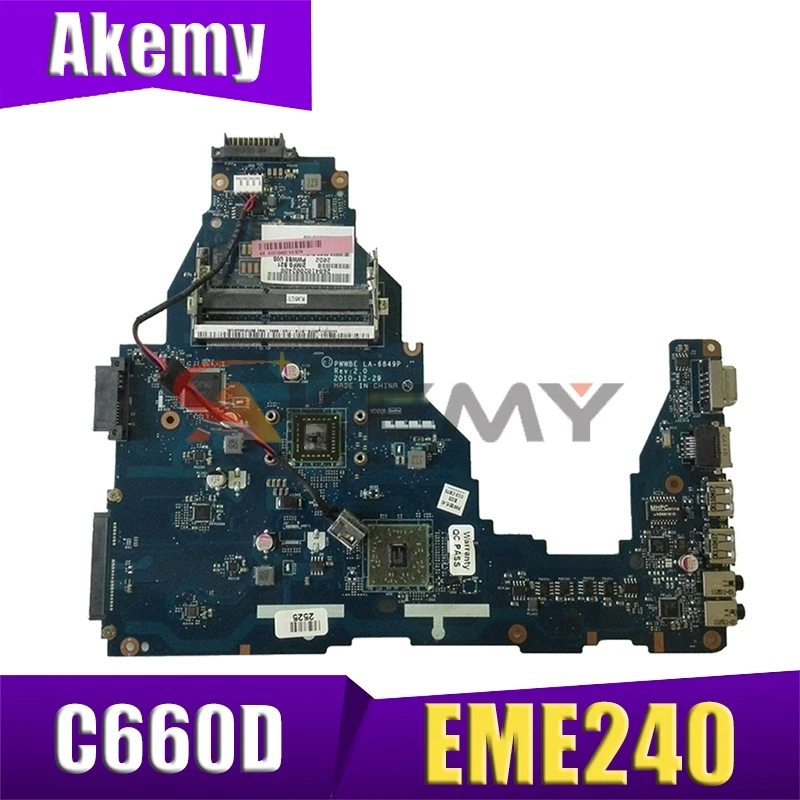 

AKEMY K000124420 для Toshiba Satellite C660D EME240 Материнская плата ноутбука LA-6849P DDR3 ноутбук материнская плата