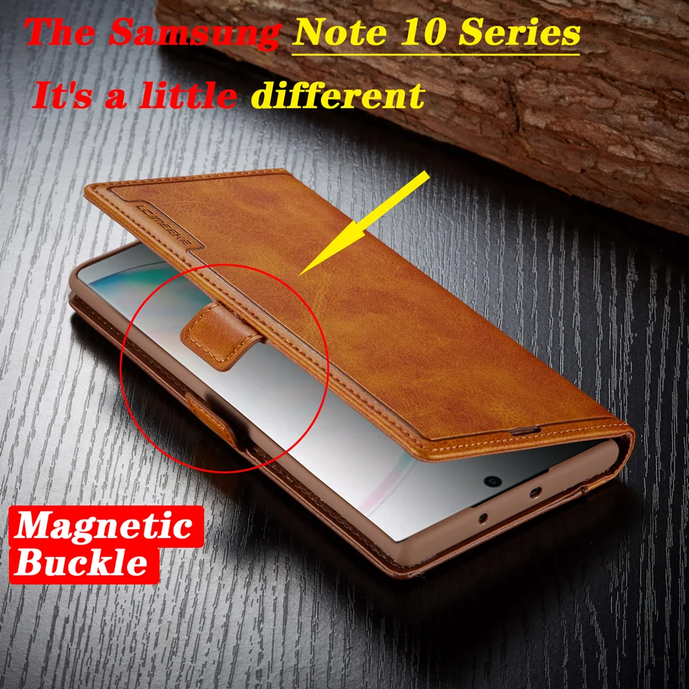 Кожаный чехол для телефона s для samsung Galaxy Note10 S10E S10 Plus S8 S9 контрастный цвет флип Fundas кожаный чехол с карманом для карт