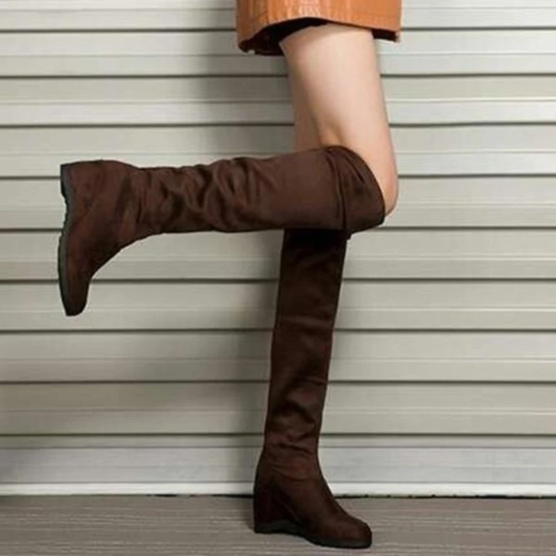

Sexy Over The Knee Boots Women Female Women Shoes Suede Long Women Boots Winter Fashion Thigh High Boots Winter Shoes Plus Size