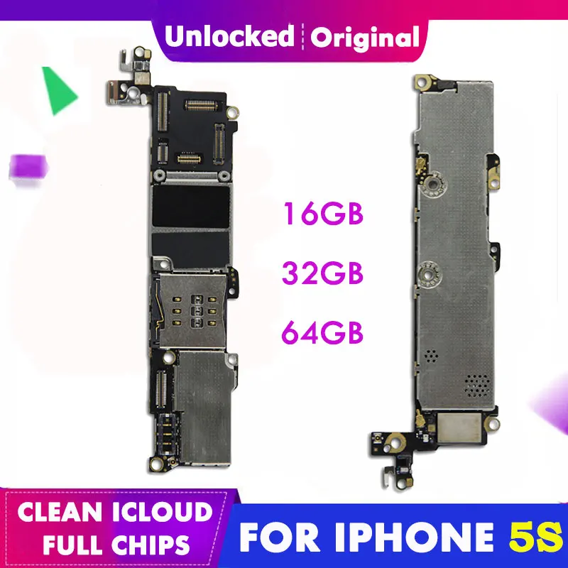 Для IPhone 5S 16 Гб оперативной памяти 32 встроенной 64 ГБ материнская плата для полным