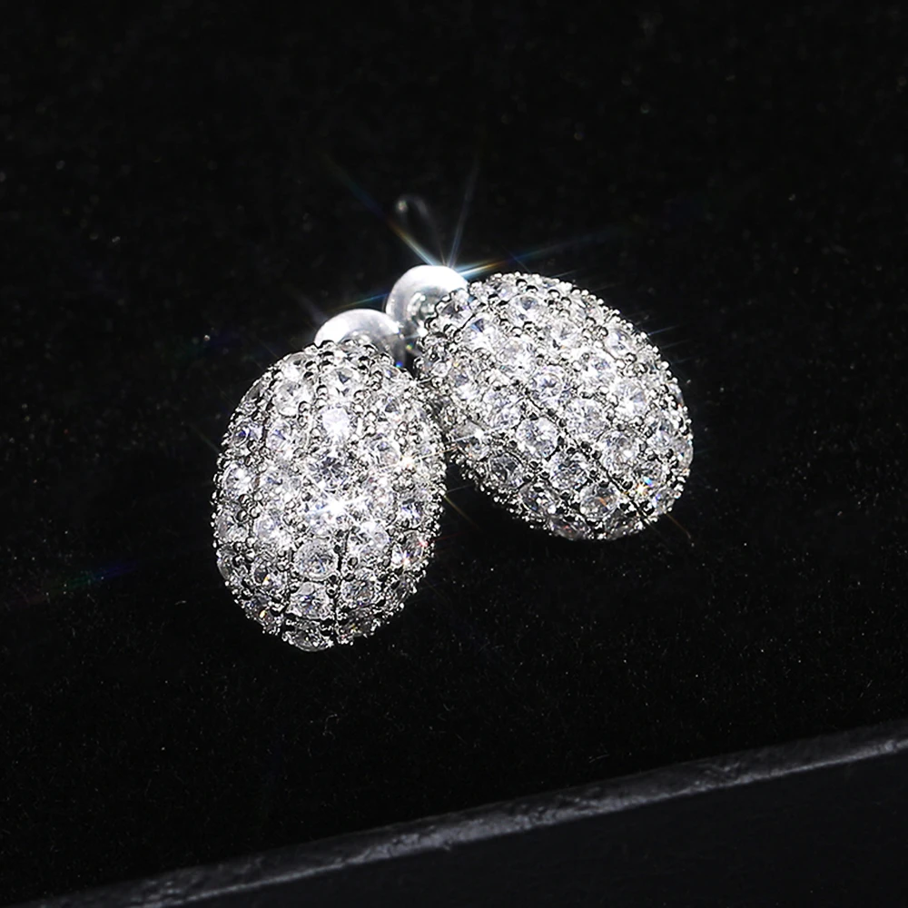 Huitan роскошные ювелирные изделия из чистого с твердым покрытием сверкающие камни