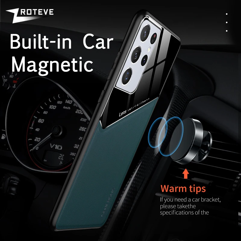 

S21 Case ZROTEVE PU Leather Coque For Samsung Galaxy S21 Ultra S20 FE PC Cover For Samsug Note 20 Ultra 10 Lite S10 Plus Cases