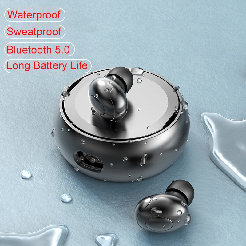 

NEW TWS True Wireless Bluetooth 5.0 Headset HIFI Stereo In-Ear Waterproof And Sweatproof Sports Noise Reductio Earbuds Earphone