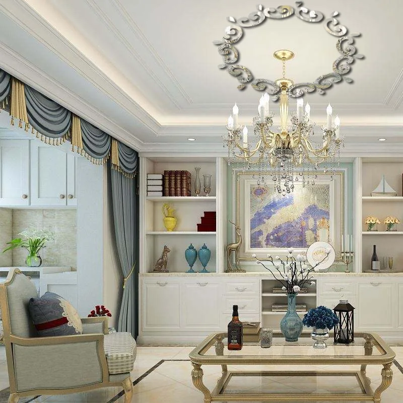 Новинка 2019 акриловая наклейка на потолок декоративный зеркальный светильник DIY 3D