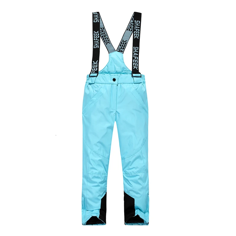Лыжные штаны для мальчиков и девочек стильные Непродуваемые водонепроницаемые
