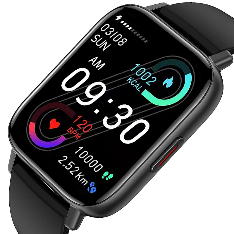 

The new i20M male Bluetooth call 1.69 square screen custom dial heart rate monitoring large screen female smart watch.