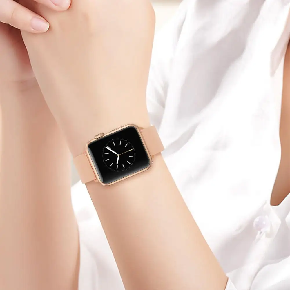 Итальянский ремешок из натуральной кожи для iWatch Apple Watch Series 5 4 3 2 1 40 мм 42 38