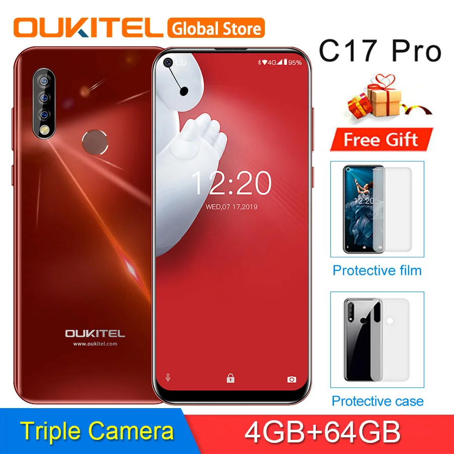OUKITEL C17 Pro 6 35 &quot19 5: 9 Android 0 мобильный телефон MTK6763 Octa Core 4G Оперативная память 64G